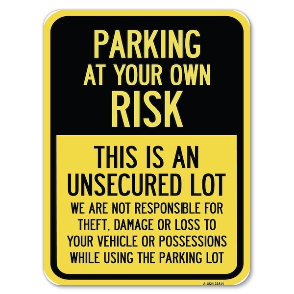 Safety Sign, 18 in Height, Aluminum, 22814